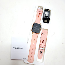 Usado, Smartwatch Aptkdoe P66 1,85" pulseira rosa moldura dourada novo OB comprar usado  Enviando para Brazil