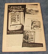 1940 Philco Refrigerador Anúncio Vintage "Philco Traz um Novo Tipo de Geladeira" comprar usado  Enviando para Brazil