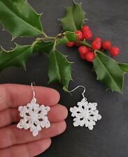 Hand crochet snowflakes for sale  WORKSOP