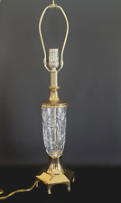 Crystal glass brass for sale  Jacksonville