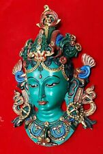 Figura de decoración de máscara montada en pared de resina budista tibetana Tara segunda mano  Embacar hacia Argentina