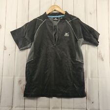 Usado, Camisa Mizuno Grande Para Hombre Nailon Lanzamiento Rápido Cuarto Cremallera Negra Gris Béisbol segunda mano  Embacar hacia Argentina