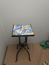 Mesa de ferro forjado cerâmica pintada à mão 8 x 8, usado comprar usado  Enviando para Brazil