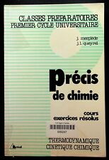 Précis chimie thermodynamique d'occasion  Villefranche-de-Lauragais