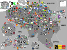 Belgium football clubs usato  Montesilvano