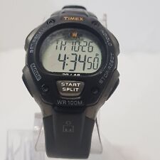 Timex Ironman relógio de triatlo masculino digital preto Indiglo 30 voltas... nova bateria comprar usado  Enviando para Brazil