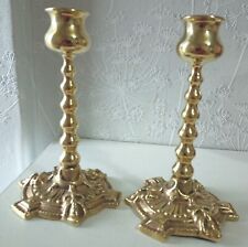 Pair brass twisted for sale  LYTHAM ST. ANNES