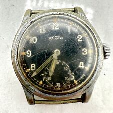 Usado, Reloj de pulsera militar recto de acero inoxidable Segunda Guerra Mundial manual para hombre segunda mano  Embacar hacia Argentina
