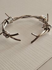 Sterling Silver, Vintage, Barbed-Wire Bracelet, Custom Made, Weight 51g. , used for sale  Shipping to South Africa