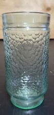 Vintage Clear Footed Ice Tea Drinking Glass w Dipple Pebble Texture Designs MCM for sale  Shipping to South Africa