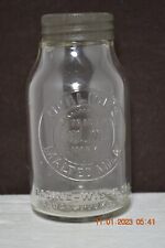 Vintage Horlick's Malted Milk Embossed Glass Sample Bottle Jar with Lid for sale  Shipping to South Africa