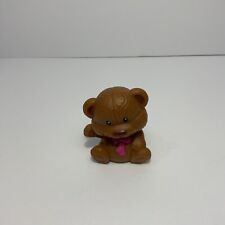 Fisher Price Little People Fun Park Friends Brown Teddy Bear Figure Mattel Toy for sale  Shipping to South Africa