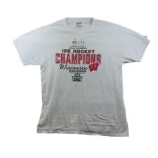 Used, Vintage Gear T Shirt Adult Large L White Ice Hockey Champions Cotton Mens for sale  Shipping to South Africa