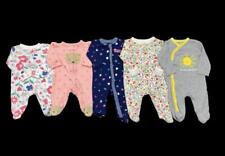 Baby Girl Newborn Carter's Cotton Footed Zip Sleeper Pajama Lot Bundle, used for sale  Shipping to South Africa