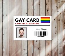 Personalised gay card for sale  SEAHAM