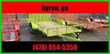 2023 Down 2 Earth Trailers 76X12ut  Safety Green Utility Atv Mower Trailer Used for sale  Shipping to South Africa