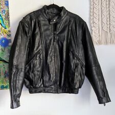 Primera chaqueta de motociclismo negra con ropa de cuero, usado segunda mano  Embacar hacia Argentina