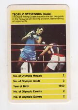 Usado, Cartão de atletismo olímpico. Boxe Teofilo Stevenson (Cuba) comprar usado  Enviando para Brazil