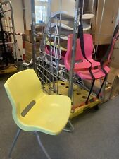 Plastic chairs yellow for sale  ISLEWORTH