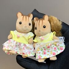 Usado, 2 famílias Sylvanian Calico Critters família hamster pai e irmã menina casa de bonecas comprar usado  Enviando para Brazil