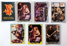 1997 Raro Argentina Rock Cards-Pegatinas Banda Sepultura Set Max-Igor Cavalera (7x) segunda mano  Argentina 
