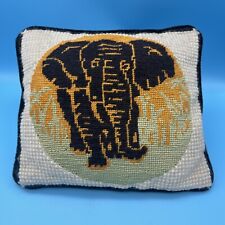 Vtg elephant needlepoint for sale  Shipping to Ireland