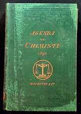 Agenda chimiste 1892 d'occasion  France
