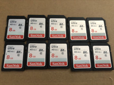 10 PIEZAS Tarjeta de memoria SD SanDisk 8 GB, usado segunda mano  Embacar hacia Argentina