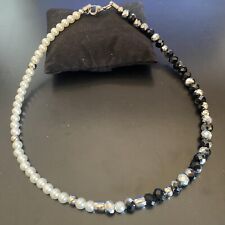 Collana swarovski nera usato  Scandicci