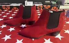 winklepicker suede boots for sale  LONDON