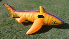 Usado, Juguete inflable Bestway tiburón tigre amarillo paseo en piscina usado segunda mano  Embacar hacia Argentina