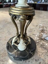 Lámpara de mesa tocador de bronce y mármol art deco de 17,5, usado segunda mano  Embacar hacia Argentina