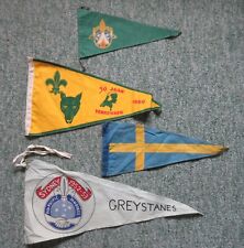 Scout pennants four for sale  Shipping to Ireland