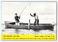 C1950's Big Country Vara De Pesca Peixe Grande Barco Northern Manitoba cartão postal do Canadá comprar usado  Enviando para Brazil