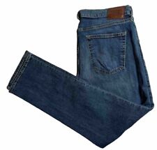 Pantalones de mezclilla Abercrombie & Fitch para hombre 34x32 azul lavado medio Kennan rectos elásticos A& segunda mano  Embacar hacia Argentina