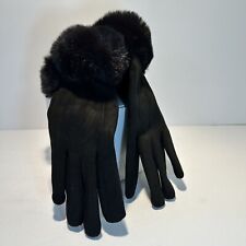 Gloves black suede for sale  Shipping to Ireland