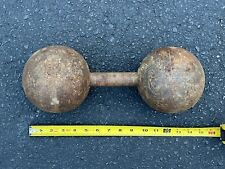 Antique Globe Dumbbell 40 Lbs Vintage Strongman Weight Training Rare  MAKE OFFER for sale  Shipping to South Africa