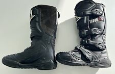 UNISEX TALLA 5 O'NEAL Dirt Bike Motor Cross Botas Negro/Blanco Logotipo, LIMPIAS  segunda mano  Embacar hacia Argentina