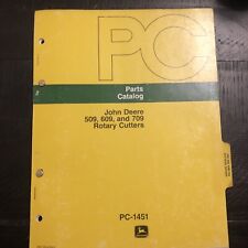 Catálogo de piezas cortadora giratoria John Deere 509 609 709 PC-1451 (1977), usado segunda mano  Embacar hacia Argentina