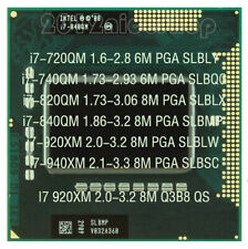 CPU Intel Core I7-720QM I7-740QM I7-820QM I7-840QM I7-920XM i7-940XM zócalo G1 segunda mano  Embacar hacia Argentina