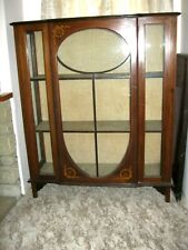 Antique glass fronted/sides mahogany display/china cabinet, used for sale  TROWBRIDGE