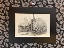 Ilustração com impressão de arte antiga, 1860, rara, BIRMINGHAM ST MARTINS church comprar usado  Enviando para Brazil