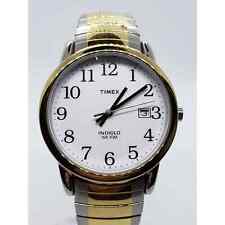 Timex Indiglo T2H311 relógio masculino clássico grande redondo mostrador branco com data de calendário comprar usado  Enviando para Brazil