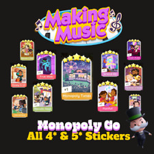 Monopoly star stickers for sale  Shipping to Ireland