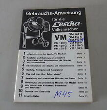 Betriebsanleitung lescha volks gebraucht kaufen  Jever