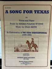 Texas sesquicentennial sheet for sale  Omaha