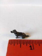 Estatueta de cachorro vintage preta adolescente minúscula casa de bonecas metal Dachshund/Wiener comprar usado  Enviando para Brazil
