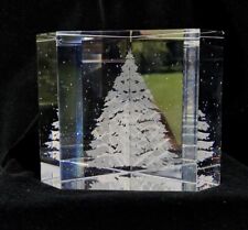Usado, Pisapapeles árbol de Navidad Steuben Glass “Snow Pine” vidrio artístico vintage firmado segunda mano  Embacar hacia Argentina