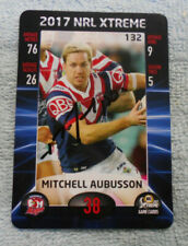 SIGNED 2017 NRL XTREME RUGBY LEAGUE SYDNEY ROOSTERS MITCHELL AUBUSSON # 132 for sale  Shipping to South Africa