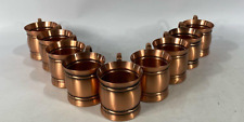 Gregorian Copper Mug VTG Copperware Solid Copper Moscow Mule USA Set of 9 for sale  Shipping to South Africa
